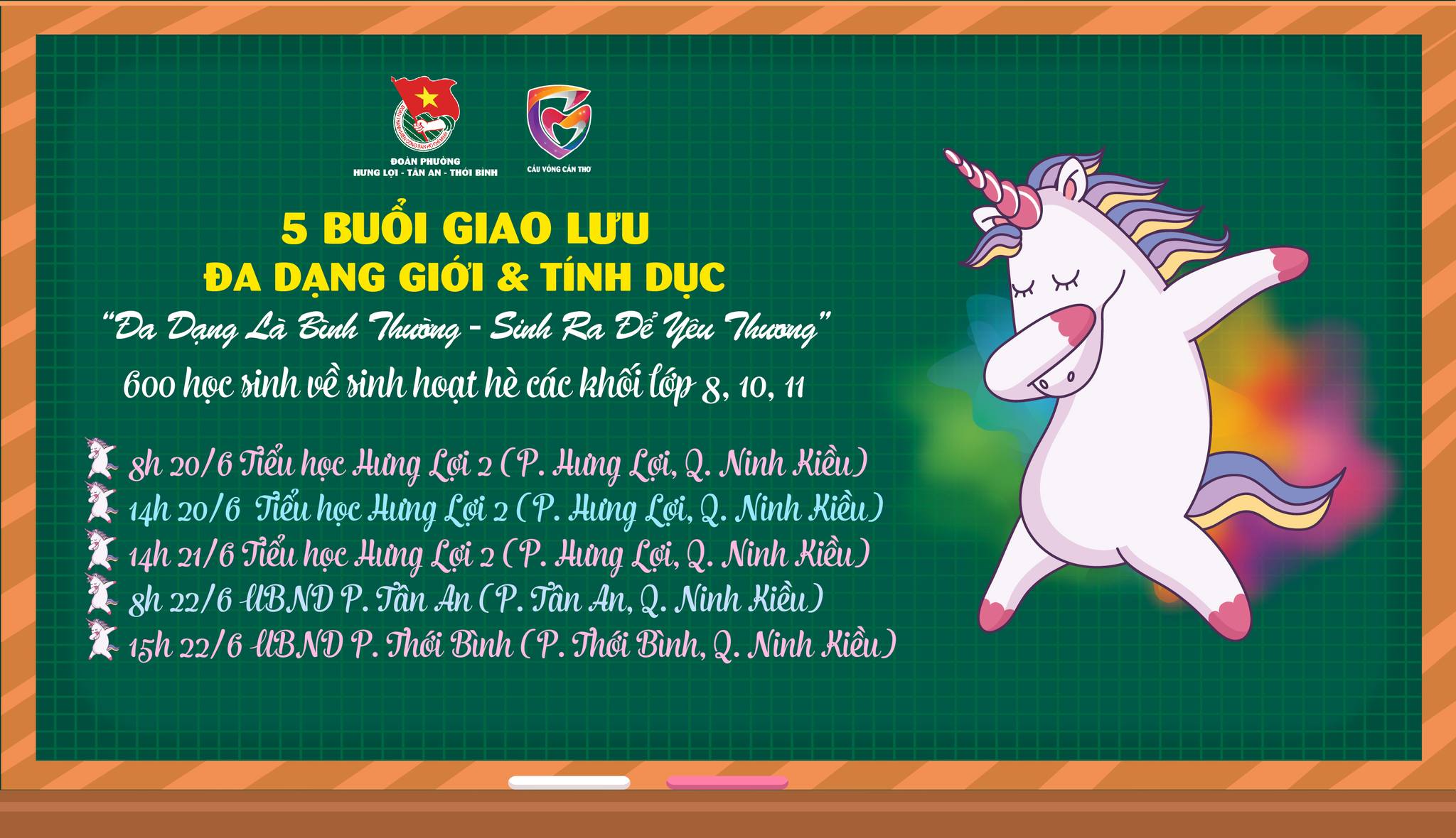 5 buổi giao lưu Đa dạng giới và tính dục